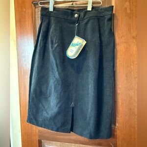 Black Suede Skirt